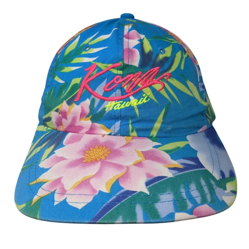 Kona Hawaii Snapback Hat Multicolor One Size Adjustable Floral Hawaiian
